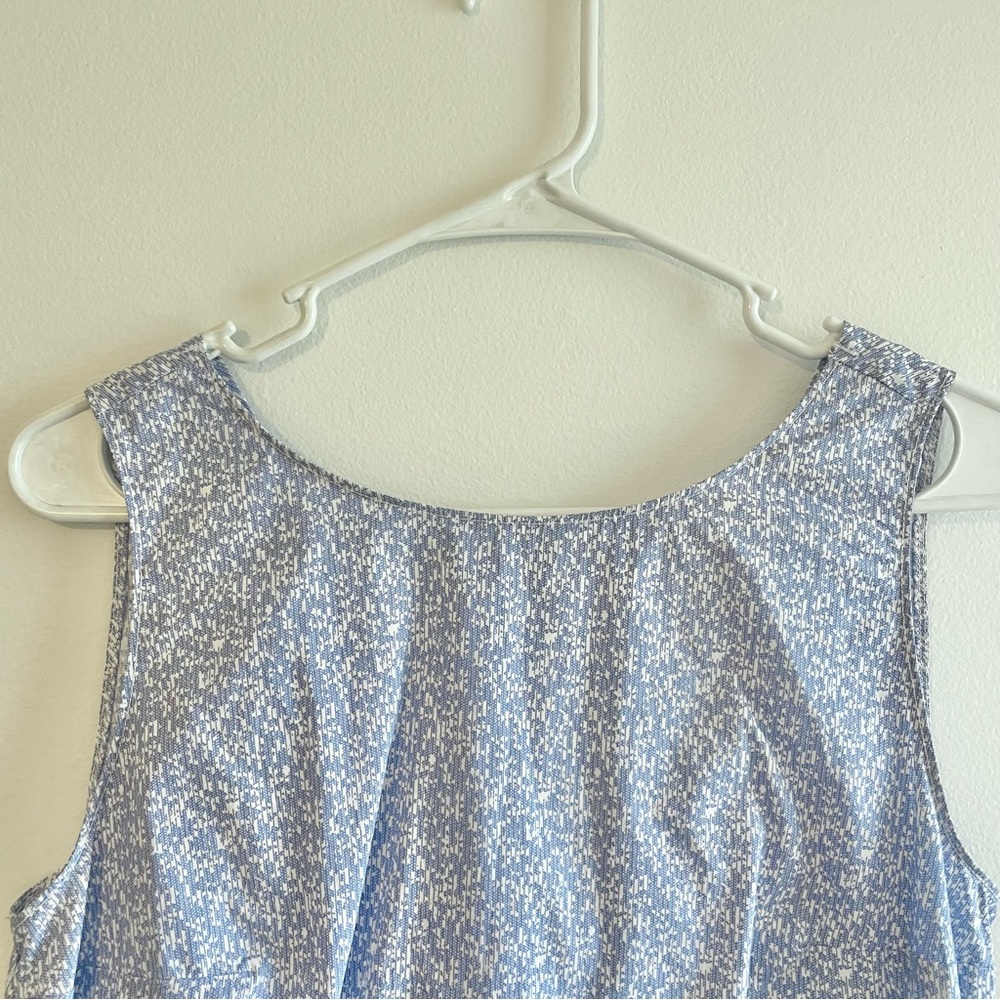 NWT GAP Twist Back Blue Speckled Dress - Picture 3 of 7